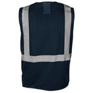 Blue Economy Mesh Multi-pocket Reflective Vest, 1284
