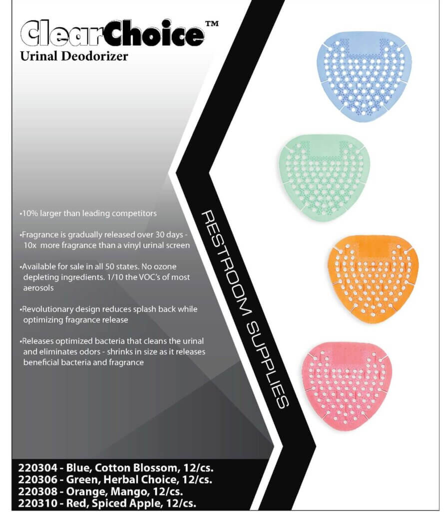 CLEAR CHOICE™ URINAL DEODORIZER Tryall Inc