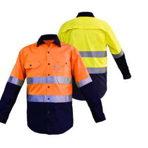 High Visibility Contrast Industrial Work Shirt, PLS335