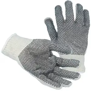 Double Dot Poly/Cotton Blend Gloves