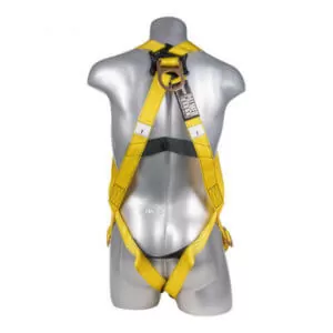 Fall Protection Harness 3pt., Pass-Thru Legs, Back D-Ring