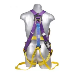 Harness 5PT, Grommet Legs, Back D-Ring, w Dual Lanyard Rebar Hooks